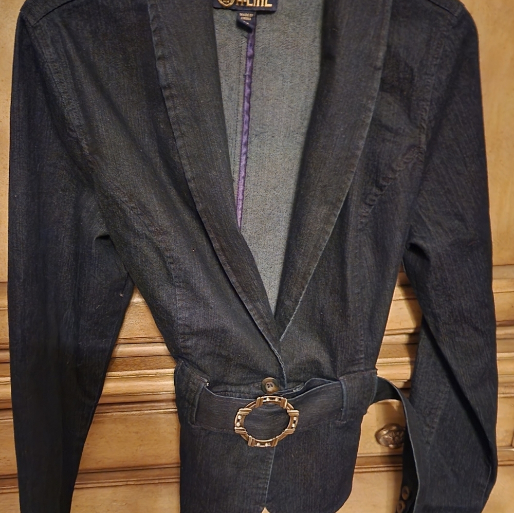 Demin blazer, A-line, Medium